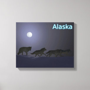 Wolf Pack - Alaska Canvas Print