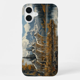 Wolf Pack by the Lake iPhone 16 Plus Case