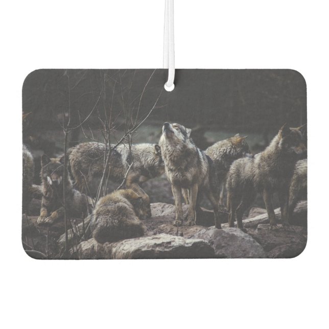 Wolf Pack  Car Air Freshener (Front)