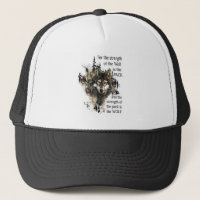 Wolf Pack Family Strength Quote Watercolor Wolves