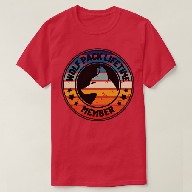 Wolf Pack Lifetime Membership 11 T-Shirt (Design Front)