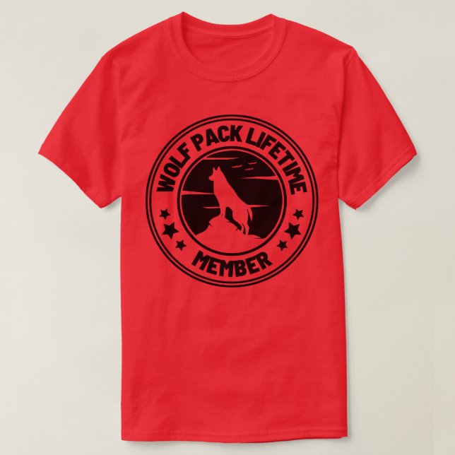 Wolf Pack Lifetime Membership 25 T-Shirt (Design Front)