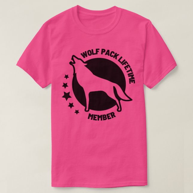 Wolf Pack Lifetime Membership 29 T-Shirt (Design Front)