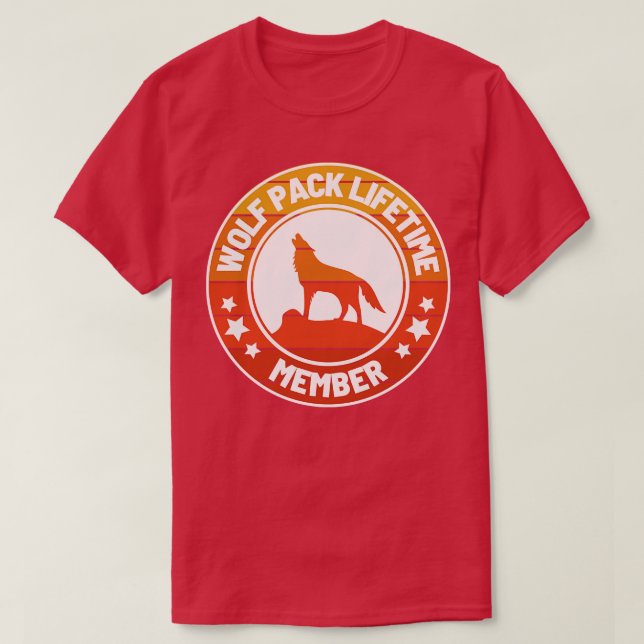 Wolf Pack Lifetime Membership 38 T-Shirt (Design Front)