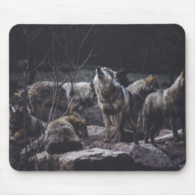 Wolf Pack Mouse Pad (Front)