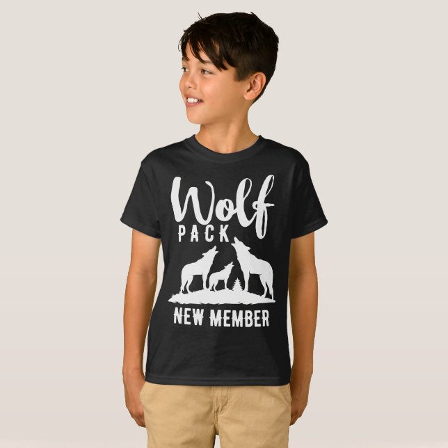 Wolf Pack New Member Wilderness Graphic T-Shirt (Front Full)