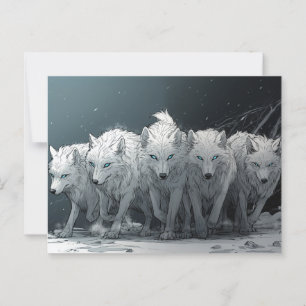 Wolf Pack  Postcard
