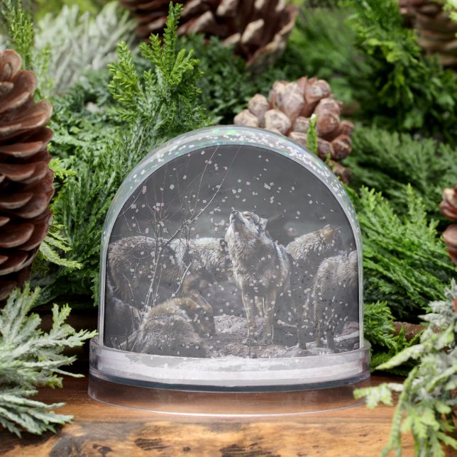 Wolf Pack Snowglobe (Winter)