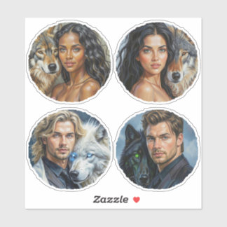 WOLF PACK: "Soul Mates" Vinyl Sticker by Shana E.