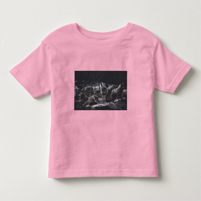 Wolf Pack Toddler T-Shirt (Front)