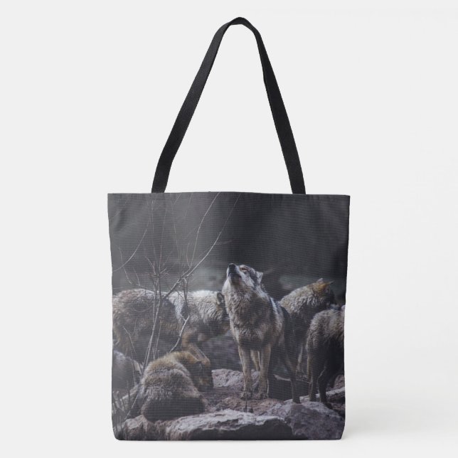 Wolf Pack Tote Bag (Front)