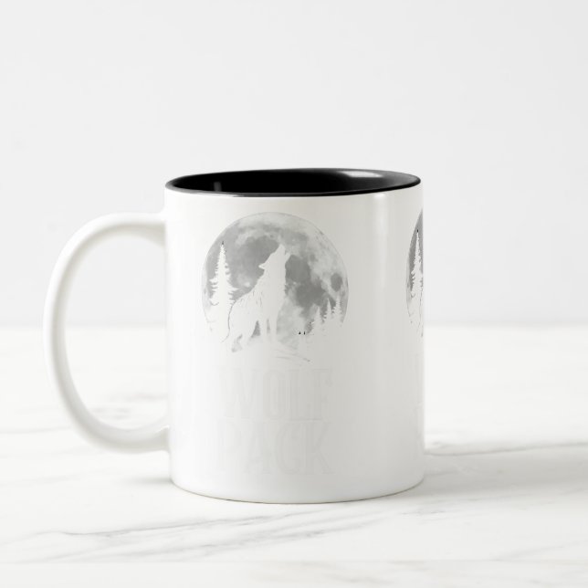  Wolf Pack Two-Tone Coffee Mug (Left)