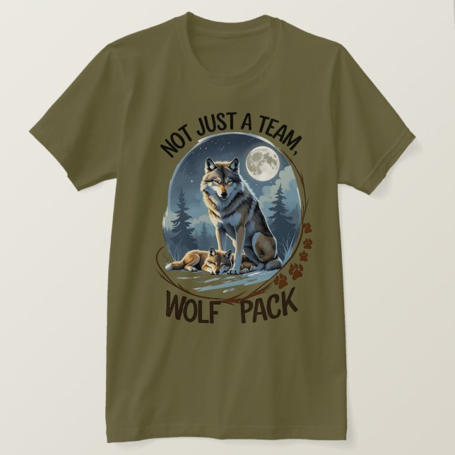 Wolf Pack – United by Nature T-Shirt (Design Front)