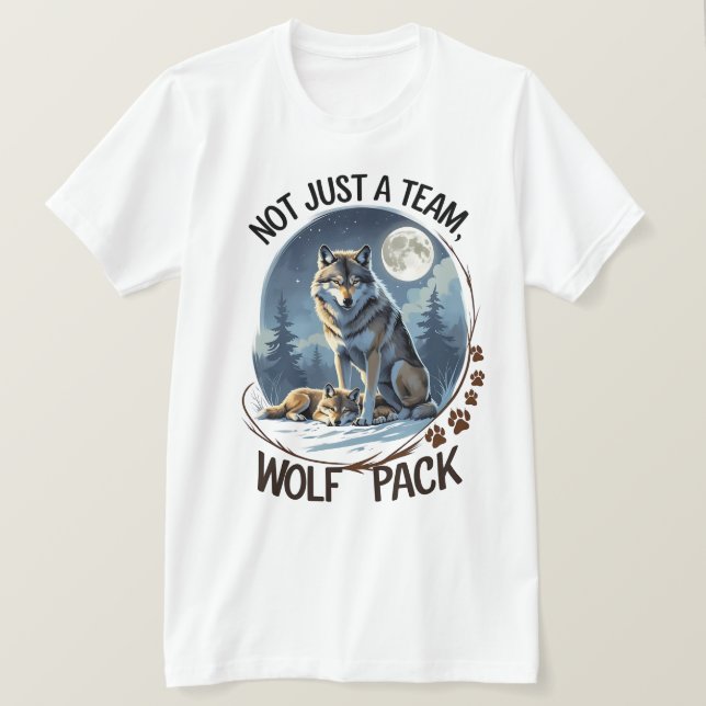 Wolf Pack – United by Nature T-Shirt (Design Front)
