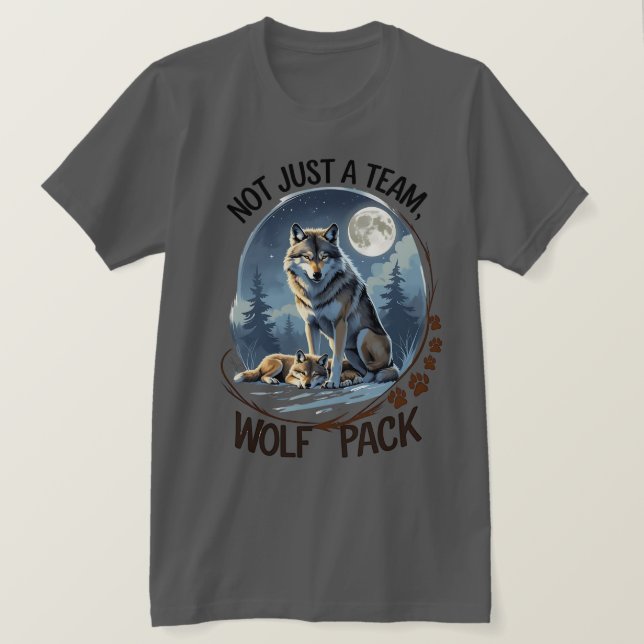 Wolf Pack – United by Nature T-Shirt (Design Front)