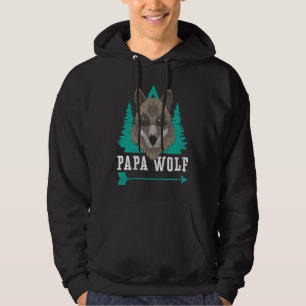 Wolf Pack Werewolf Wolfgang Wildlife Animal Papa W Hoodie