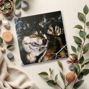Wolf Pack Winter Tile