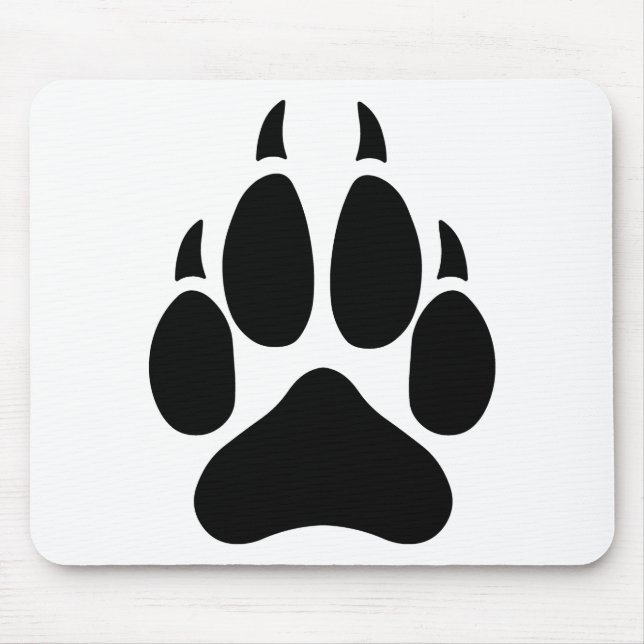 Wolf Paw Mouse Pad (Front)