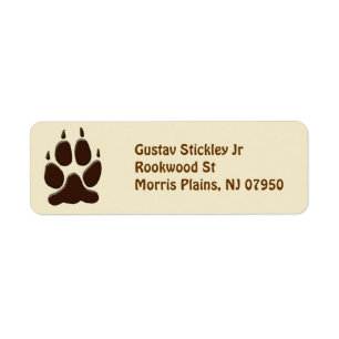 Wolf Paw Print