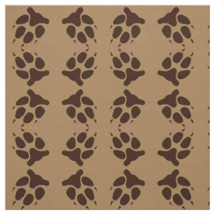 Wolf Paw Print Fabric