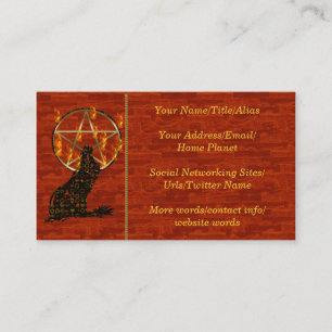 Wolf Pentagram Business Card