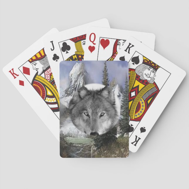 Wolf Playing Card Deck (Back)