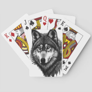 Wolf Playing Cards