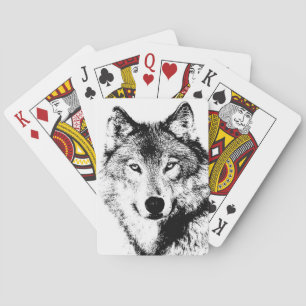 Wolf Playing Cards