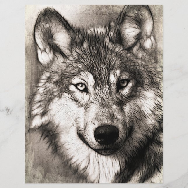 Wolf portrait (Front)