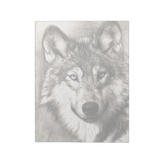Wolf portrait notepad
