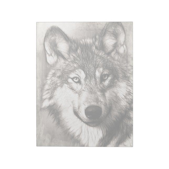 Wolf portrait notepad (Rotated)