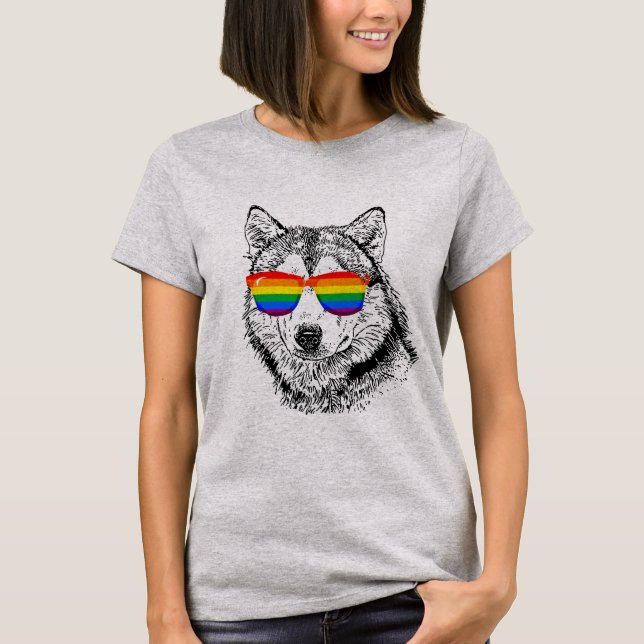 Wolf Pride Sunglasses T-Shirt (Front)