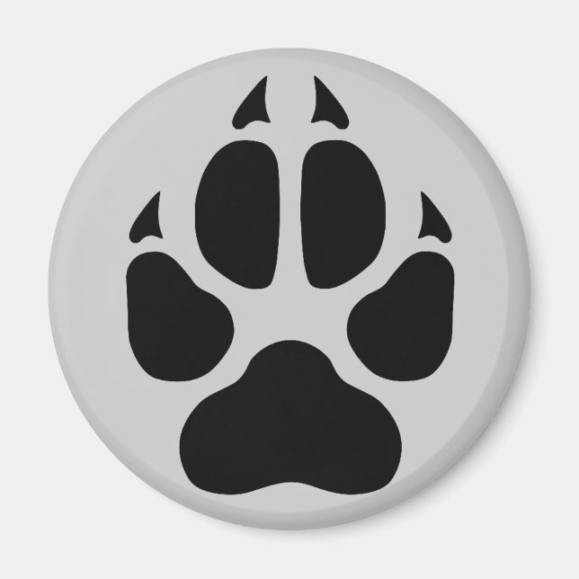Wolf Print Magnet (Front)