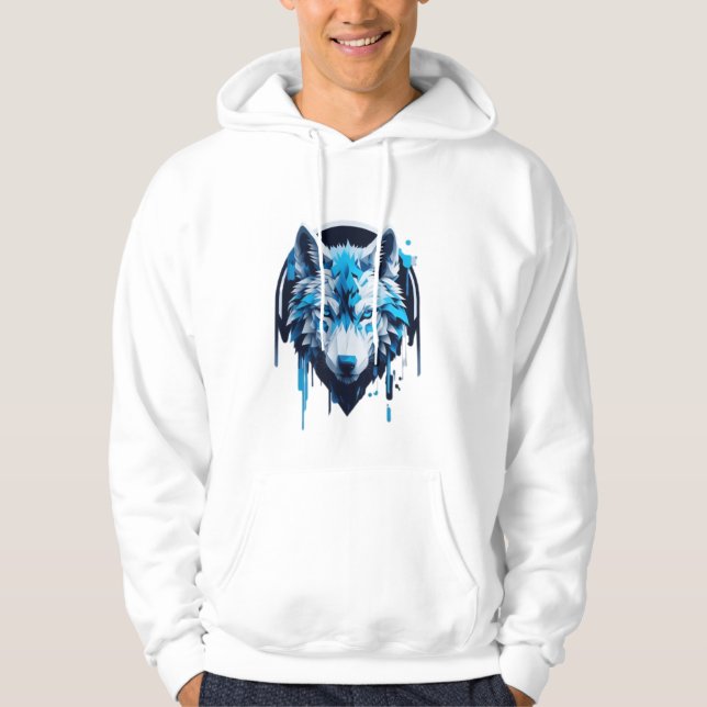wolf print sweatshirt (Front)