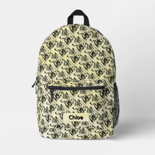 Wolf Printed Backpack