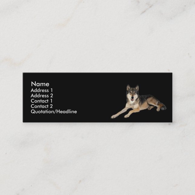 Wolf Profile Card (Front)