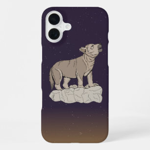 Wolf Pup Howling iPhone 16 Plus Case