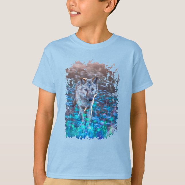 Wolf Puppy LONG MAY YOUR INNOCENCE REIGN T-Shirt (Front)