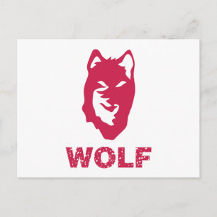 Wolf (Red) Postcard