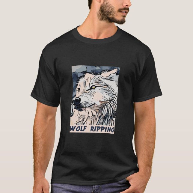 wolf ripping shirt (Front)