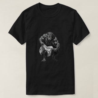 wolf ripping shirt