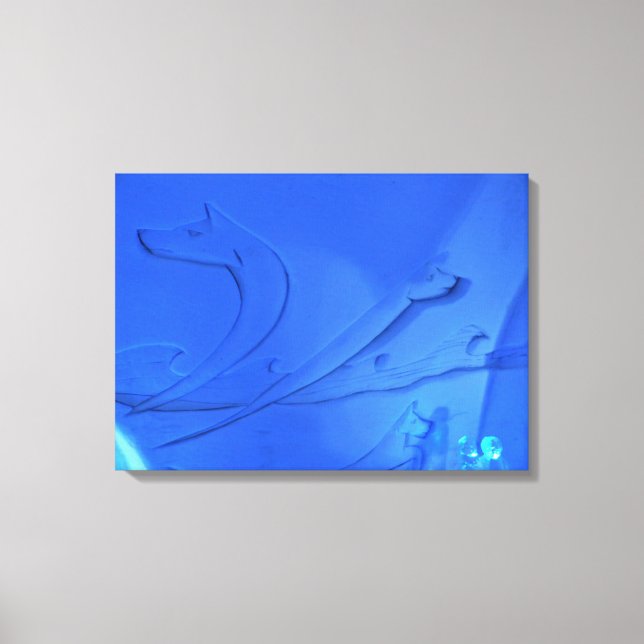 Wolf Room at Hotel de Glace, Quebec, Canada Canvas Print (Front)