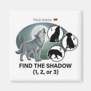 Wolf Shadow Matching Magnet