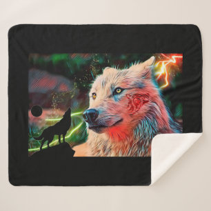 Wolf Sherpa Blanket