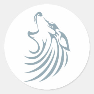 Wolf Shirts Cool Custom Wolf Shirts Logo Classic Round Sticker