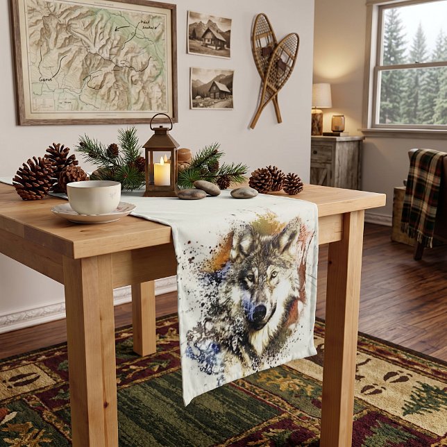 Wolf   short table runner (Creator Uploaded)
