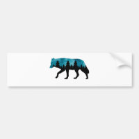 Wolf Silhouette Modern 