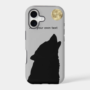 Wolf Sillhoutte with Full Moon iPhone 5 case