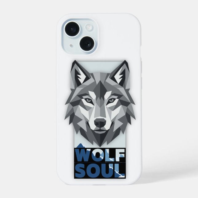 Wolf soul iPhone 15 case (Back)