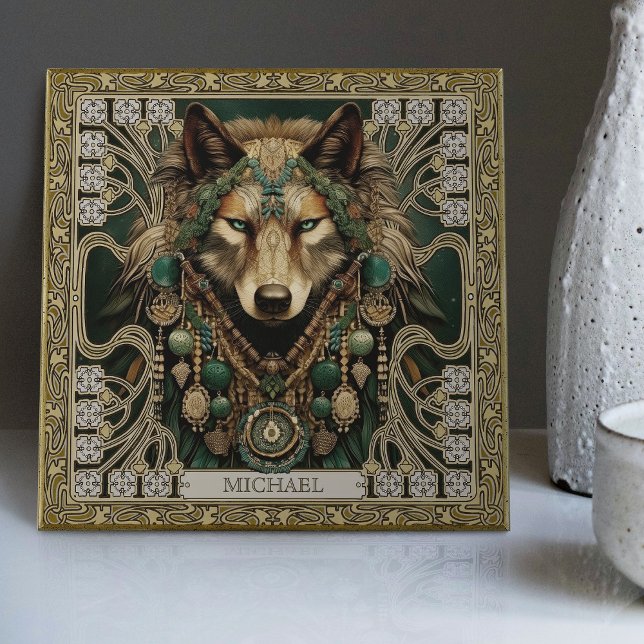 Wolf Spirit Animal Carpetpunk Altarpiece Happycore Tile (Creator Uploaded)